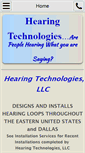 Mobile Screenshot of hearingtechnologies.net