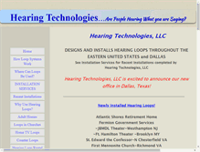 Tablet Screenshot of hearingtechnologies.net